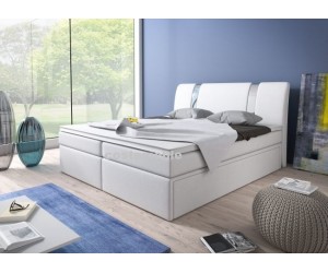 Łóżko tapicerowane BOXRIVA 140/200 + 2 szuflady, materace kieszeniowe