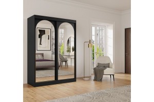 Szafa ubraniowa przesuwna MODIN 150 czarna