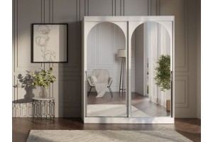 Szafa ubraniowa przesuwna MODIN 180 biała