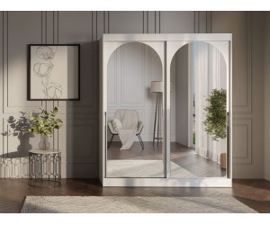 Szafa ubraniowa przesuwna MODIN 180 biała