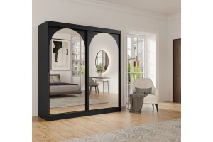 Szafa ubraniowa przesuwna MODIN 200 czarna