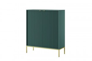 Komoda NOVA K104 GREEN/ZŁOTY