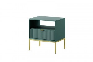 Stolik nocny NOVA S54 GREEN/ZŁOTY