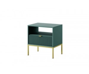 Stolik nocny NOVA S54 GREEN/ZŁOTY
