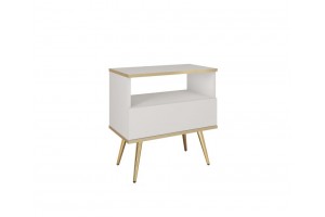 Stolik nocny ORO S54 biały