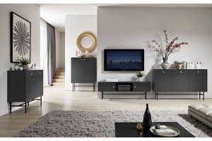 Meble systemowe DIVA czarny - zestaw 1