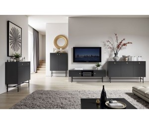 Meble systemowe DIVA czarny - zestaw 1