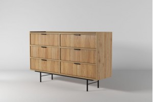 Komoda EDISON HIKORA 6S