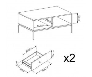 Ława MONO GRANAT ML104