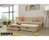 Łóżko piętrowe AMELIA 80x180 + materace