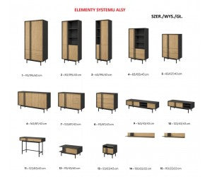 Meble systemowe ALSY - zestaw 2